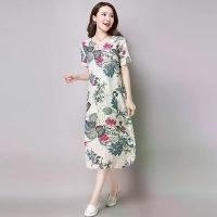 ราคา ชุดกระโปรง เดรสยาวใส่สบาย ชุดเซ็ตลายดอก ชุดชิวไปทะเล (1731149374844143886)