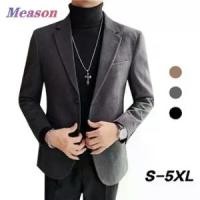 ราคา เสื้อสูทผู้ชาย เมสัน สไตล์ทางการ สีดำ เสื้อสูทธุรกิจ สไตล์เกาหลี ทรงสลิมฟิต เหมาะสำหรับงานแต่งงาน เสื้อโค้ท วูล Man Clothing (1731818436322429916)