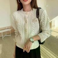 ราคา แฟชั่นผู้หญิงเกาหลีใหม่เกาหลีแขนยาวถักเสื้อกันหนาวคาร์ดิแกน Outwear เสื้อโค้ท (1729605949496395887)