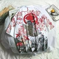 ราคา เสื้อคลุมปกติ กิโมโน สำหรับผู้ชาย สไตล์ฮาราจูกุ เสื้อโค้ท เสื้อเชิ้ต สไตล์อุลจังและฮ่องกง ทรงหลวม แขน 3/4 Man Clothing (1730303949244238169)