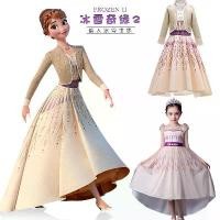 ราคา Frozen 2 ชุดเจ้าหญิงแอนนาสำหรับเด็กผู้หญิง ชุดการค้าต่างประเทศ เอลซ่า ราชินี เอลซ่า เสื้อโค้ท กระโปรง ชุดฤดูใบไม้ผลิ (1729740209874504099)