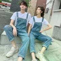 ราคา 【SALE】เสื้อคู่ กางเกงยีนส์ขายาวผู้ชาย jumpsuit เอี๊ยม เอี๊ยมวินเทจ จั้มสูท เอี๊ยมจั๊มสูท (1731828582253758300)