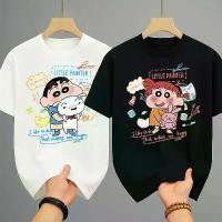 ราคา tshirt for men|คอกลม|ร้านสกรีน เสื้อ|ผ้า มัน|เสื้อ ถูก แตะ ดี|【COD】 เสื้อยืดคู่ เสื้อยืดแฟชั่นคอกลม-แขนสั้น เสื้อคู่ ชุดคู่แฟน เสื้อoversize t-shirt สกรีนลายShin-Chan เสื้อลายชิน (1731772230682511313)