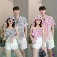 ราคา CC 18649 setคู่รัก เสื้อคู่ ชุดไปทะเล ชุดเที่ยวทะเล คู่รัก (ฟรีไซส์ ญ M อก 32-38,ช L อก 42-50) (1729865959053953721)