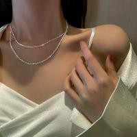 ราคา สร้อยคอระยิบระยับเต็มไปด้วยดวงดาว, สำหรับผู้หญิง, โซ่กระดูกไหปลาร้ายูเครน, โซ่คอ, โชคเกอร์แฟลชเรียบง่าย, การออกแบบที่วางซ้อนกันได้ กรอบ พระ ทองอิตาลี แท้ ทอง ปลอม ราคา ถูก (1731565209809552690)