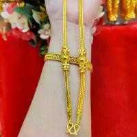 ราคา สร้อยคอทองสวยเหมือนแท้ ชุบทองหนา น้ำหนัก2บาท ขนาด5มิล ยาว20นิ้ว ทองชุบ เครื่องประดับ 0231 (1731334862091617959)