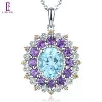 ราคา จี้เงินแท้ 925, เครื่องประดับ Lohaspie, ธรรมชาติ 4.5 กะรัต, จี้บุษราคัมสีฟ้า, อัญมณีหลากสี, สำหรับผู้หญิง, แฟชั่น, เครื่องประดับสตรี (1730350838487616210)