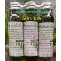 ราคา (แพ็ค 6 ขวด)น้ำมันเขียวฤทธิ์เย็น ตรา ไหมตะวันเดือน ขนาด 25 มล. ของแท้ % (1732059569242606370)