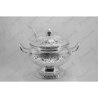 ราคา ตรา จรเข้ ชุดโถข้าว ใส่บาตร อย่างดี ลายไทยนูน โถใส่ข้าว เบอร์20 (ปากกว้าง 20 ซม) + ทัพพี ลายไทย ที่นิยมมากที่สุด (1731828723309708440)