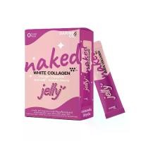 ราคา Naked White collagen เนคเค็ท ไวท์ คอลลาเจน " แบบเจลลี่ " ตรา Daring&co. ( 1 กล่อง 10 ซอง ) กล่องสีม่วง (1730198619792967963)