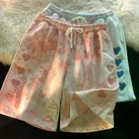 ราคา กางเกงกีฬาขาสั้น มัดย้อม สำหรับผู้หญิง สไตล์อิน ชุดฤดูร้อน กางเกงปักหัวใจ เอวสูง ทรงตรง กางเกงขากว้าง กระโปรง ตราสมอ อุปกรณ์ เนตรนารี กางเกง สี ดํา หญิง (1731199965768222508)