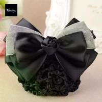 ราคา พร้อมส่งจากไทย เน็ตผมผู้หญิง เน็ตติดผมสีดำ เน็ตคลุมผมสวยๆ ธนาคาร แฟชั่น สุภาพสตรี ปิ่นปักผม Bownot ดอกกุหลาบ หมวก กิ๊บติดผม Snood โบว์ผูกผม กิ๊บติดผม (1731503658965698521)