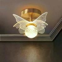 ราคา โคมไฟเพดาน สไตล์นอร์ดิก คริสตัล สำหรับทางเดินและระเบียง ของตกแต่งบ้าน โคมไฟผีเสื้อ โคมไฟห้องนอน โคมไฟโถงทางเดิน (1732191302906710520)