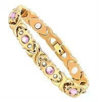 ราคา สร้อยข้อมือสแตนเลสสำหรับผู้หญิง ทันสมัย ฝังเพชร คริสตัล หินเจอร์เมเนียมสุขภาพ สร้อยข้อมือเหล็กไททาเนียม ไม่ซีดจาง (1731677922734606136)