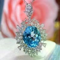 ราคา จี้บุษราคัมสีน้ำเงิน เงิน S925 สไตล์ยุโรปและอเมริกา ฝังบุษราคัมธรรมชาติ สร้อยคอแฟชั่น สีฟ้า มีขายส่งจากผู้ผลิต (1731870333148105156)