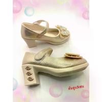 ราคา จัดส่งที่รวดเร็ว 9131 รองเท้าคัทชูส้นสูง2 นิ้ว เด็กหญิง หนังเงา ประดับโบว์เพชรสวยงาม ไซส์ 26-36 มี3สี เงิน ทอง และ ชมพู (1732305835948542766)