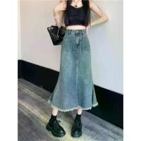 ราคา กระโปรงยีนส์ ขอบดิบ ผู้หญิง พลัสไซส์ ยาวปานกลาง เป็นฝอย สไตล์หางปลา กางเกง เอวต่ํา ผ้า ถุง สําเร็จ รูป เสื้อ นักเรียน มต้น มปลาย กระโปรง ทรงแคบ กระเป๋า ข้าง ชุด แม่ นาค (1732168378830785221)