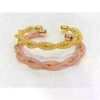 ราคา กำไลลายถักเปีย นาค ทอง งานละเอียดลายปราณีตสวยสะดุดตา (1731485531570539108)