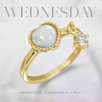 ราคา แหวนเสริมดวงความรักประจำวันเกิด - วันพุธ Darling Ring พลอย Moonstone | Mizuchol (1731573151312546036)