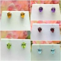 ราคา ต่างหูพลอยแท้ ต่างหูเงินแท้ ต่างหูพลอยเนื้ออ่อน พลอย ซิทรีน โกเมน อเมทิสต์ บลูโทพาซ เพอริดอท พร้อมใบรับประกันจากทางร้าน จัดส่งเฉพาะจุด (1731545964745294896)