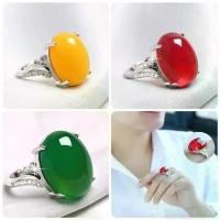 ราคา แหวนโมราสายไหม ประดิษฐ์ สำหรับผู้หญิง เงินสเตอร์ลิง พลอย Chalcedony สีเขียว มีสไตล์ สไตล์ดาราอินเทอร์เน็ต เปิดปรับได้ แหวนนิ้วชี้ ก้านสำหรับผู้หญิง (1730409801120450906)