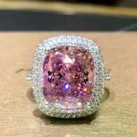 ราคา แหวนเพชรสีชมพู ไมโคร ปู ทรงสี่เหลี่ยม สไตล์ยุโรปและอเมริกา เพทายจำลองหรูหรา เหมาะสำหรับงานแต่งงาน แหวน หัว พลอย แหวน ใบ โคลเวอร์ แหวน ช่าง (1732167066543163502)