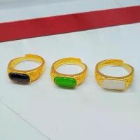 ราคา แหวนโชคลาภ, ชุบทองเวียดนาม, วัสดุทองเหลือง, พลอย, แฟชั่น, แหวนเปิดผู้หญิง, ของขวัญเครื่องประดับ (1731326223765243453)