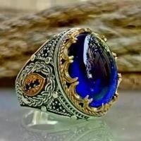 ราคา แหวนผู้ชาย พลอย สไตล์วินเทจโบราณ ย้อนยุค บุคลิกภาพหนา ฝังยุโรปและอเมริกา ลายผู้ชายแกะสลักกลวง (1731568763033913224)
