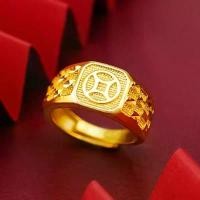 ราคา แหวนทองประดับ, ประเทศเวียดนาม, แหวนเงินคลาสสิก, แหวนเงินแบบปรับได้, สำหรับผู้ชายและผู้หญิง, พร้อมเหรียญห้าพ่อแห่งราชวงศ์ชิง แหวน ใบเฟิร์น 7/11 ring ห่วง สแตนเลส แหวน นิล ดํา (1732239649923894005)