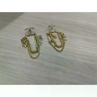 ราคา ต่างหูพรีเมี่ยม CC เพชร สายโซ่ระย้า ติดหู ปั๊ม ขายร้อน (1731840609439483483)