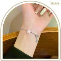 ราคา สร้อยข้อมือ ชุบทองคำขาว เพชร CZ ประดับด้วยกุหลาบสีขาว ผีเสื้อและหัวใจ ที่นิยมมากที่สุด (1731960374418245261)