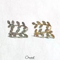 ราคา Giant olive leaf ring. (แหวนใบมะกอก งานชุบทองคำขาว เพชร CZ) จัดส่งฟรี กทม (1731653564305214027)