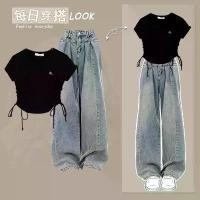 ราคา เสื้อครอป สไตล์เกาหลี เสื้อยืดจีบปกติ สำหรับผู้หญิง รุ่นใหม่สำหรับฤดูร้อน เสื้อครอป เอวหลวม เสื้อแฟชั่น ทันสมัย เสื้อยืดผู้หญิง เสื้อ คอปาด เสื้อ กราม เสื้อ ปาด ไหล่ เพชร เส (1731552236739003645)