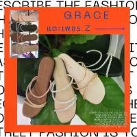 ราคา COD GraceแตะสายZเพชร พื้นซับหนาๆ 10 มิล นิ่มสุดๆ รองเท้าแฟชั่น มินิมอลพื้นนุ่ม รองเท้าแตะสายเพชร (1731437481197995118)