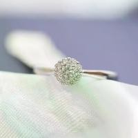 ราคา [DR654] WG แหวนเพชรแท้เม็ดเดี่ยว ทอง 9K เพชรแท้รวม 0.29 กะรัต 9 เม็ด น้ำหนักทอง 2.37 g. ไซต์พร้อมส่ง #54 เครื่องประดับเพชรแท้ ทองแท้ (1731914582232106214)