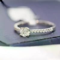 ราคา [DR691] WG แหวนเพชรเม็ดเดี่ยว ประดับบ่าข้าง ทอง 9K เพชรแท้รวม 0.32 กะรัต 17 เม็ด น้ำหนักทอง 1.43 g. ไซต์พร้อมส่ง #51 เครื่องประดับเพชรแท้ ทองแท้ (1731914672051094758)