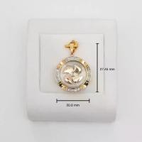 ราคา จี้กังหันทรงกลม เกล็ดเพชรใหญ่ ทอง18k ออกใบรับประกันสินค้า (1731469101747964260)