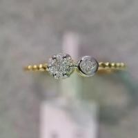 ราคา [DR875] แหวนกระจุกดอกไม้ ทอง 9K เพชรแท้รวม 0.14 กะรัต 8 เม็ด น้ำหนักทอง 1.02 g. ไซต์พร้อมส่ง #52 เครื่องประดับเพชรแท้ ทองแท้ (1731852183912154342)