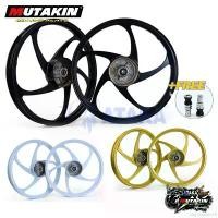 ราคา duplication16 คุณภาพรับประกันได้ MUTAKIN RIM 5ก้านลายแต่ง ล้อแม็ก +พร้อมชุดลูกปืน สำหรับเว HONDA WAVE100/Dream125/Dream/SUPER CUP/EX5 OLD ฝัน Thai Dream ทอง Motorcycle (1731485911119137286)