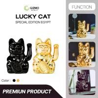 ราคา LUCKY CAT Eqypt แมวกวัก นำโชค เรียกทรัพย์ โชคลาภ มั่งคั่ง ขนาด 15 cm. สี ดำ ทอง (1731939087328249313)