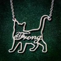 ราคา สร้อยคอตัวอักษร สร้อยชื่อสั่งทำ แบบชื่อในจี้รูปแมว ทอง ไมครอน หุ้ม (1731765174330755054)