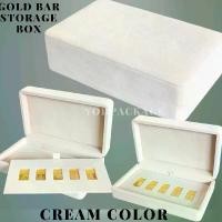 ราคา กล่องเก็บทองคำแท่ง 1บาท 5แท่ง สีครีม Sizeทอง ฮั่วเซ้งเฮง กล่องใส่ทองคำแท่งกล่องสะสมทองคำแท่ง (1731063063135947153)