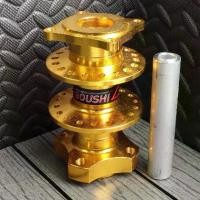 ราคา ดุมหลังย่อ WAVE ทุกรุ่น / DREAM110i / Sonic ดุมหลังดั้มย่อ+บูชกลางดุม สี ทอง (1730387931846118348)