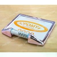 ราคา กรอบป้ายทะเบียน มอเตอร์ไซค์ [สี ทอง ชมพู] พร้อม หลอด แคปซูล พรบ. กันน้ำ คําแนะนําการขายที่ร้อนแรงในเดือนนี้ (1731718295333930276)