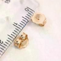 ราคา แป้นต่างหู ทอง 10K Pink Gold , White Gold (1731356969081866235)