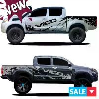 ราคา A-080สติกเกอร์ลายโคลนสาด vigo สติกเกอร์ติดข้างรถวีโก้ อุปกรณแต่งรถ ทอง รถยนต์ Sticker รถจักร Car (1731134203065305797)