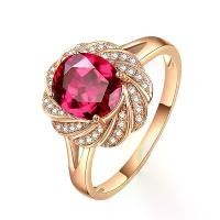 ราคา แหวนดอกไม้ด้าย ขายร้อน ทับทิม ทัวร์มาลีน อัญมณีสี ดอกไม้บาน แหวนเปิดงานแต่งงาน (1730028708664543469)