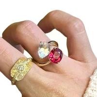 ราคา แหวนทัวร์มาลีนสีแดง ทับทิม หรูหรา แหวนใหญ่ กะรัต แฟชั่นใหม่ ปี 2025 (1731687543072000920)