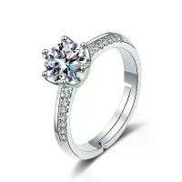 ราคา แหวนเพชรปลอม Moissanite ปรับได้ เหมาะสำหรับข้อเสนอ แหวนเพชร cluster engagement ring zircon แหวน ดูเวลา แหวน รุ่น แหวน แฟชั่น แหวน หยก (1731604124415395122)