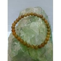 ราคา หยก หยกพม่า สร้อยข้อมือหยกสีเหลืองน้ำผึ้ง ขนาด 6.2 มิล (1731473138673879990)